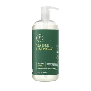 Tea Tree Lemon Sage Thickening Shampoo, Builds Body   Boosts Volume, For Fine Hair