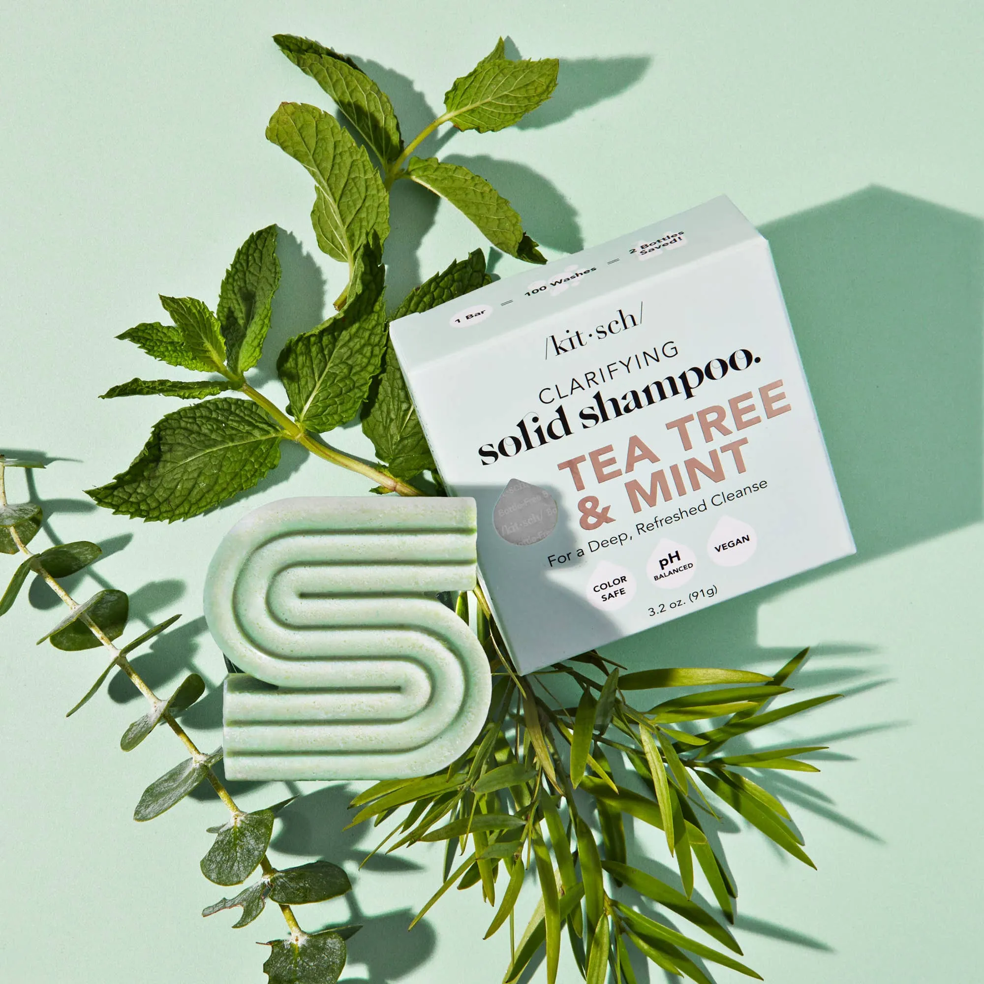 Tea Tree   Mint Clarifying Shampoo Bar