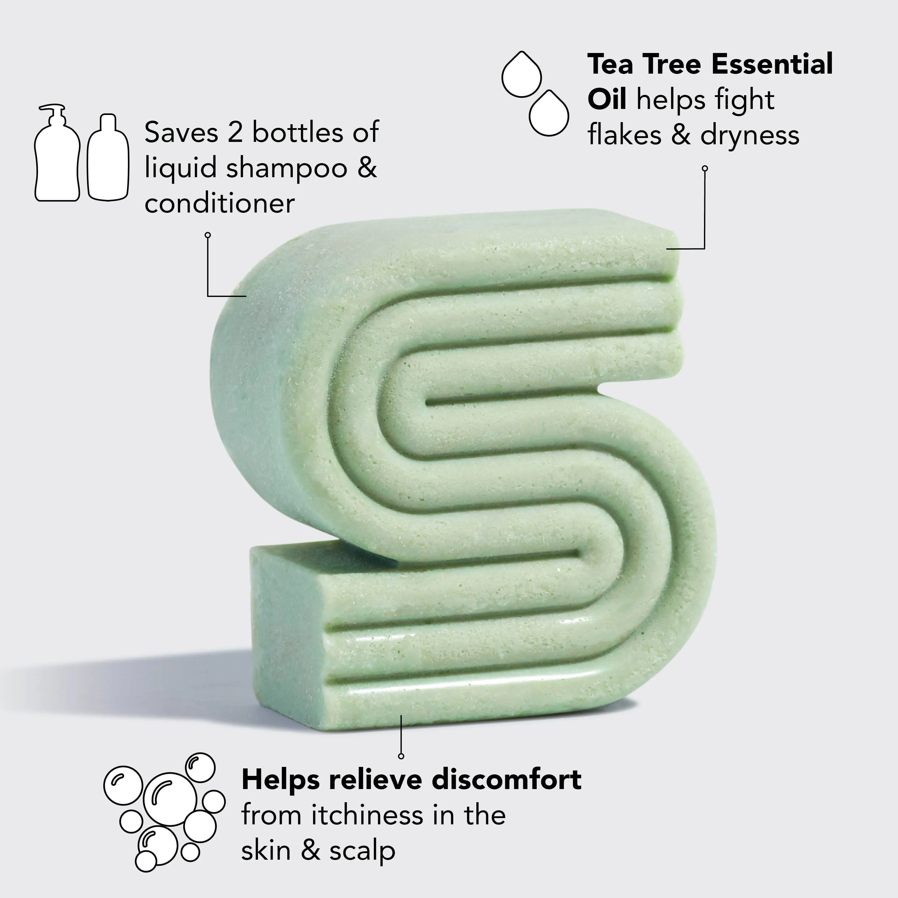 Tea Tree   Mint Clarifying Shampoo Bar