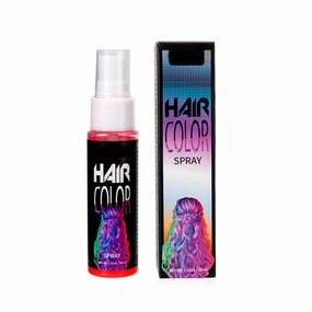 Temporary Hair Color Spray - Plant-Based Bubble Dye For Instant Color & Color Correction Washable Hair Dye Spray For Parties (Red, 30ml)