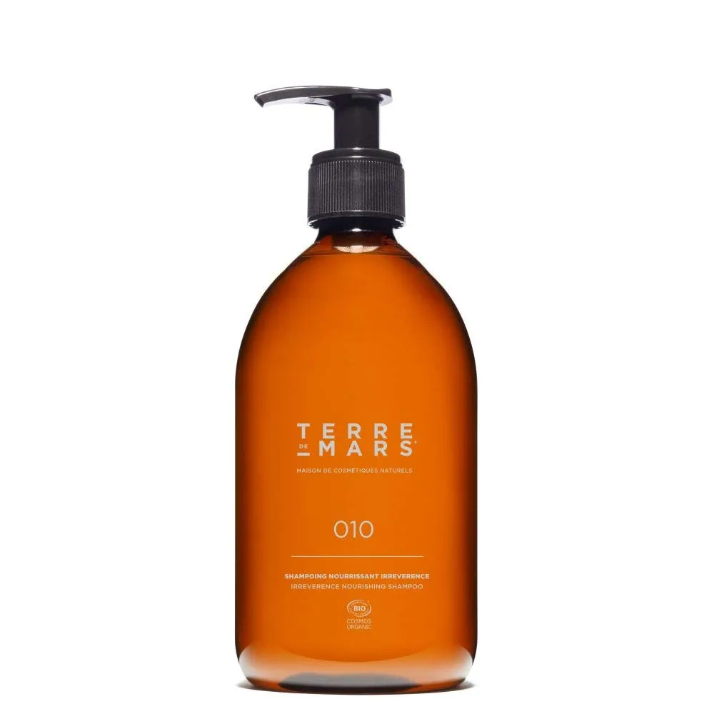 Terre De Mars Irreverence Shampoo, Certified Organic, Moisturizing and Repairing Shampoo, Infused With Caffeine, Rosemary, and Aloe Vera,Hair Luminous and Silky, Made in France, Vegan and Cruelty Free