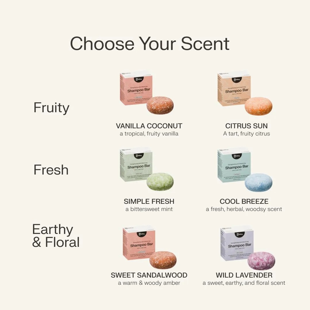 The Earthling Co. Shampoo Bar - Promote Hair Growth, Strengthen & Volumize All Hair Types - Paraben & Sulfate Free formula with Natural, Vegan Ingredients for Dry Hair (Wild Lavender, 3 oz)