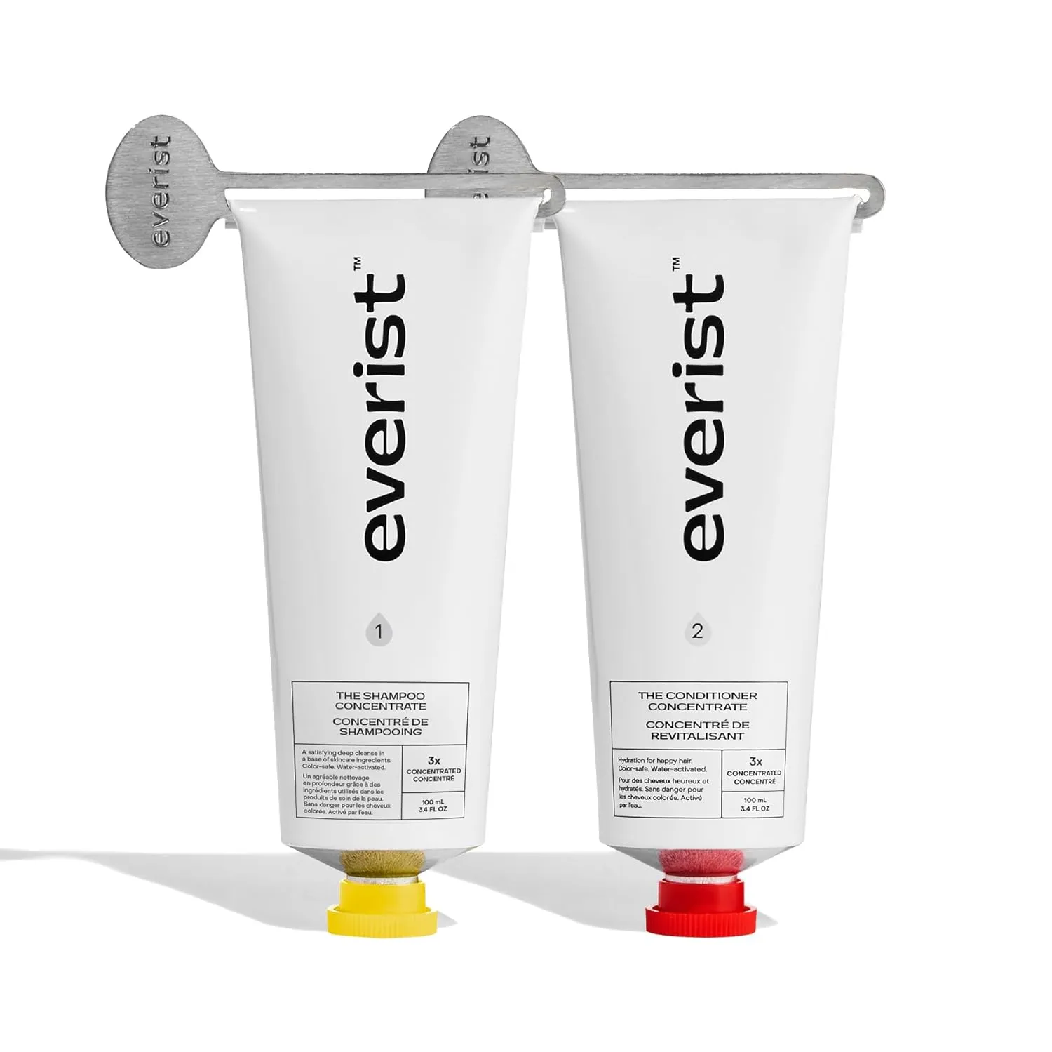 The Haircare Essentials Duo, Includes Shampoo & Deep Conditioner, Repairs Hair, Ideal for Sensitive Scalp, Hydration and Smoothing, Plant-based, Color-safe, 3.4 fl oz Each