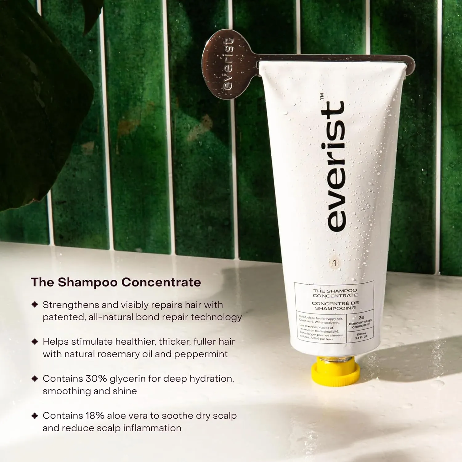 The Haircare Essentials Duo, Includes Shampoo & Deep Conditioner, Repairs Hair, Ideal for Sensitive Scalp, Hydration and Smoothing, Plant-based, Color-safe, 3.4 fl oz Each