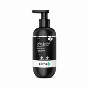 The Derma Co. Peptide- Stem Cell Hair Fall Control Shampoo | Paraben & Sulphate Free | Shampoo for Women & Men | Reduces hair fall and breakage | Improves Scalp health - 200 ml