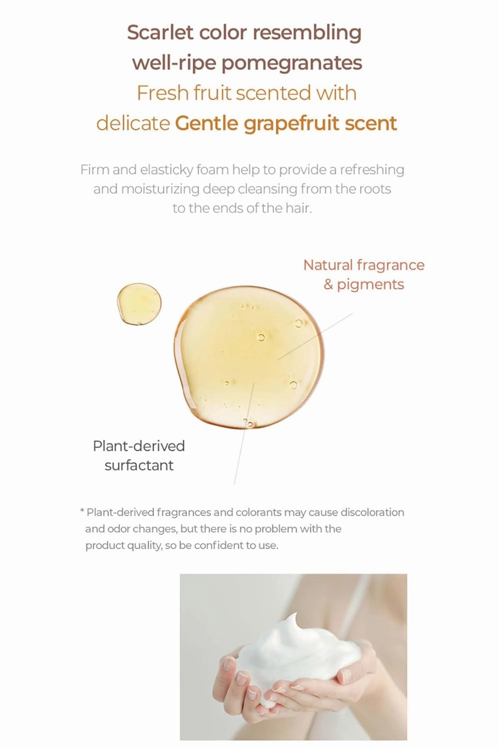 TheMogan True.LAB Botanic Pomegranate Shampoo Natural Damaged Hair Nutrition Care, Essential Oil & Plant Based Protein 470ml
