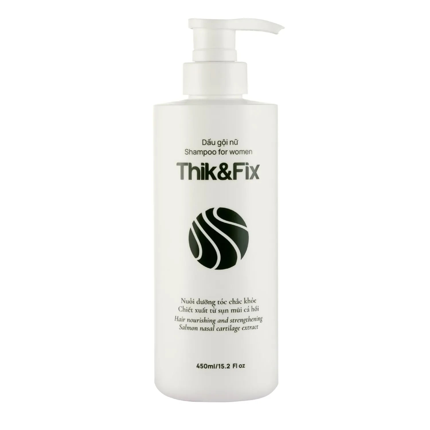 Thik&Fix Hair Thickening and Growth Shampoo for Women - Restores Growth Cycle, Effective Hair Loss Treatment (15.2 fl oz)