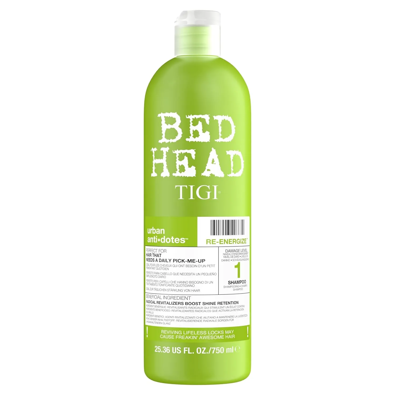 TIGI Bed Head Urban Antidotes Urban Antidotes 1 Re-energize Shampooing 750ml