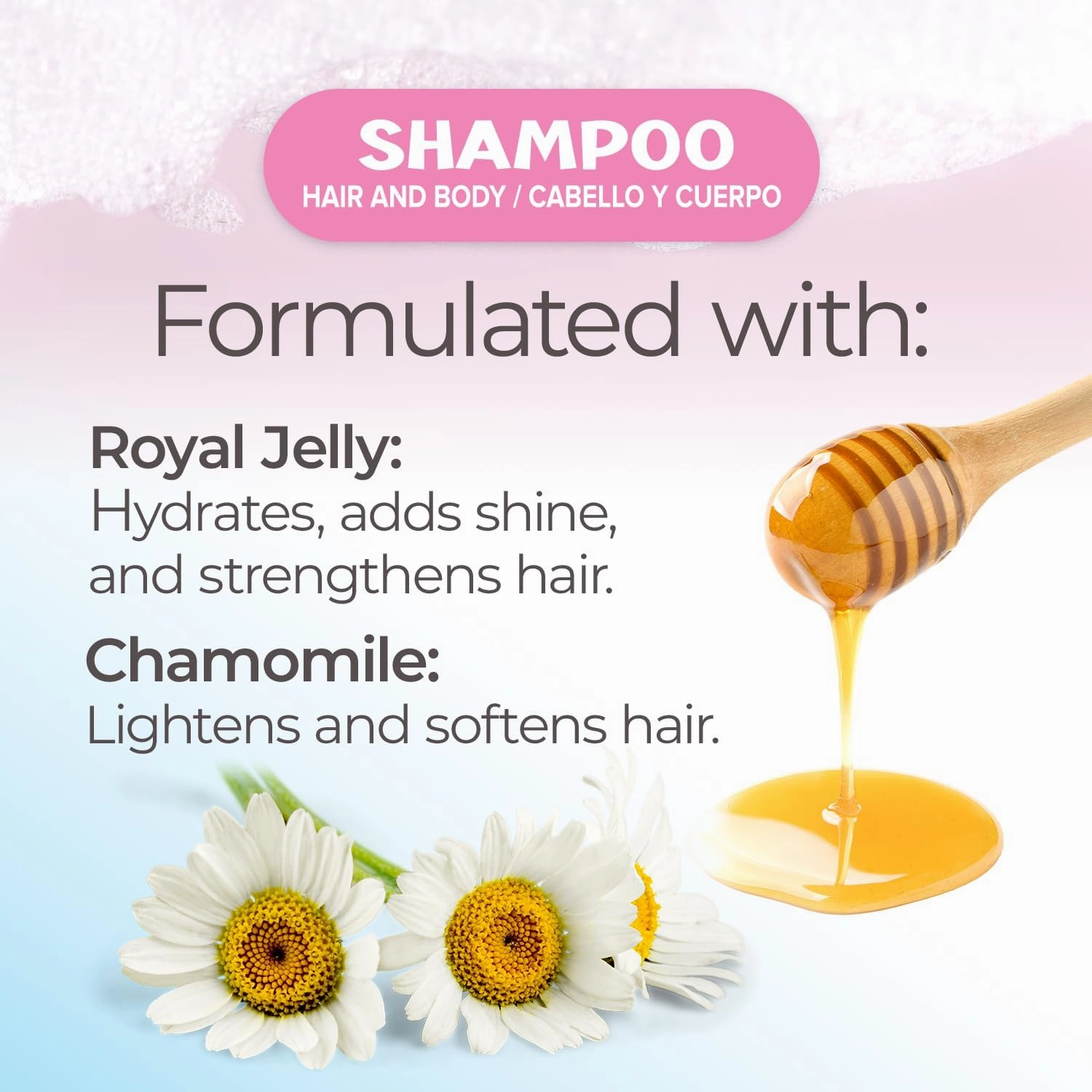 Tio Nacho TIO Nachito Hypoallergenic Baby Shampoo with Royal Jelly & Chamomile - Gentle, Tear-Free Body Wash, 13.5 fl oz (Pack of 3)