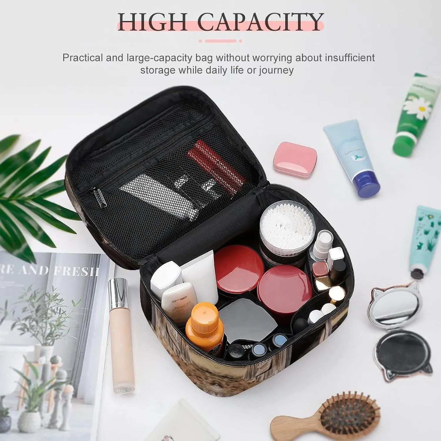 Travel Toiletry Bag for Women And Men,Old Ancient Outhouse Toiletry Organizer, Makeup Bag Travel Organizer for Shampoo,Toiletries