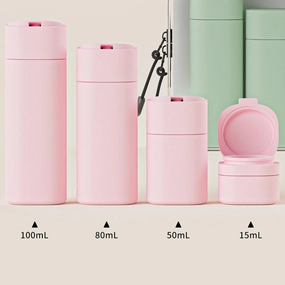Travel Bottles Set - TSA Approved Leak Proof Squeezable Containers for Toiletries, Conditioner, Shampoo, Lotion & Body Wash Accessories (white)