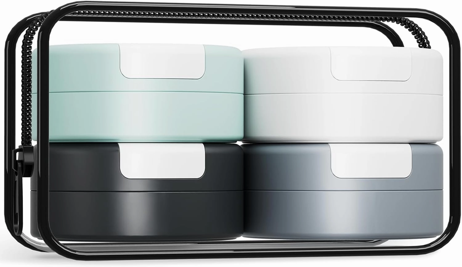 Travel Containers for Toiletries, Magnetic Travel Containers, TSA Approved Cream Jars with Toiletry Bag, Leak-proof Small Jars with Multiple Labels for Better Organization