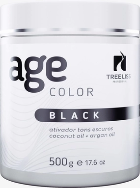 Tree Liss Matizador Black Age Color 500Gr Hair Mask Toner Tinting Activate Dark Tones