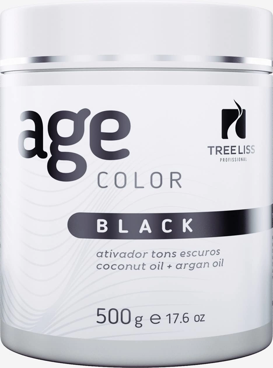 Tree Liss Matizador Black Age Color 500Gr Hair Mask Toner Tinting Activate Dark Tones
