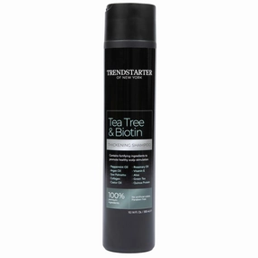 TRENDSTARTER - TEA TREE & BIOTIN THICKENING SHAMPOO (10.14Fl.Oz) - Argan Oil, Peppermint Oil, Collagen, Quinoa, Aloe, Rosemary, Green Tea, and Saw Palmetto (DHT Blocker) - Invigorating and Nourishing