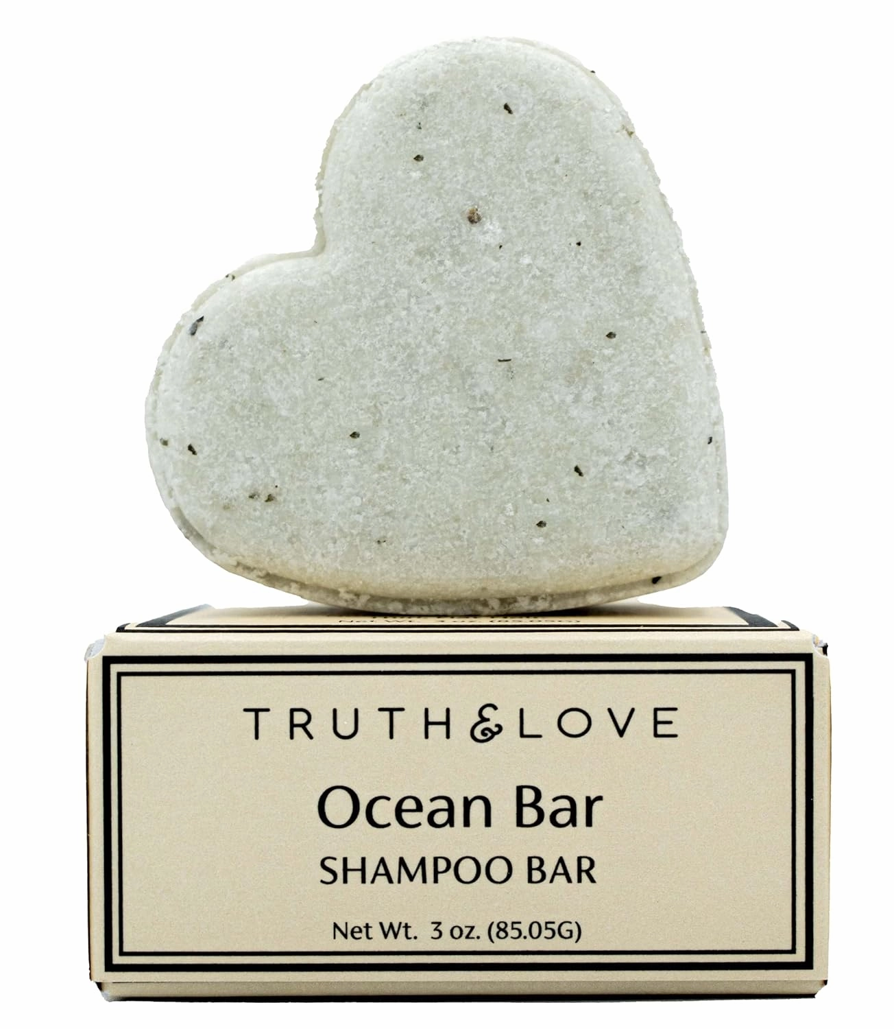 Truth & Love Beauty Ocean Shampoo Bar for Thin, Flat Hair - Sustainable, Plastic Free, Eco-Friendly, Cruelty Free, Organic Natural Ingredients, Zero Waste! 3oz