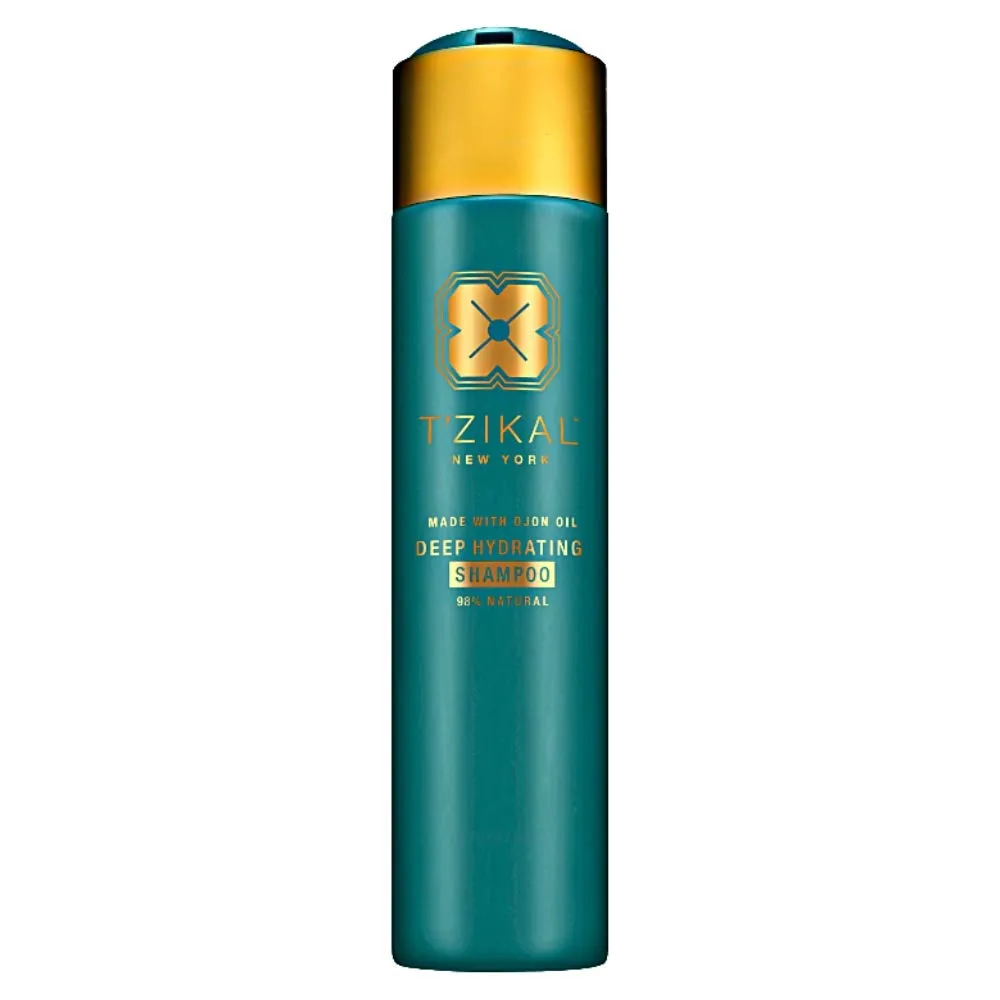 T’zikal Deep Hydrating Shampoo with Ojon Oil, Formulated to Repair Dry Damaged Hair - Natural Hair Products for Curly Hair and Straight Hair Types 10 Oz (Large)