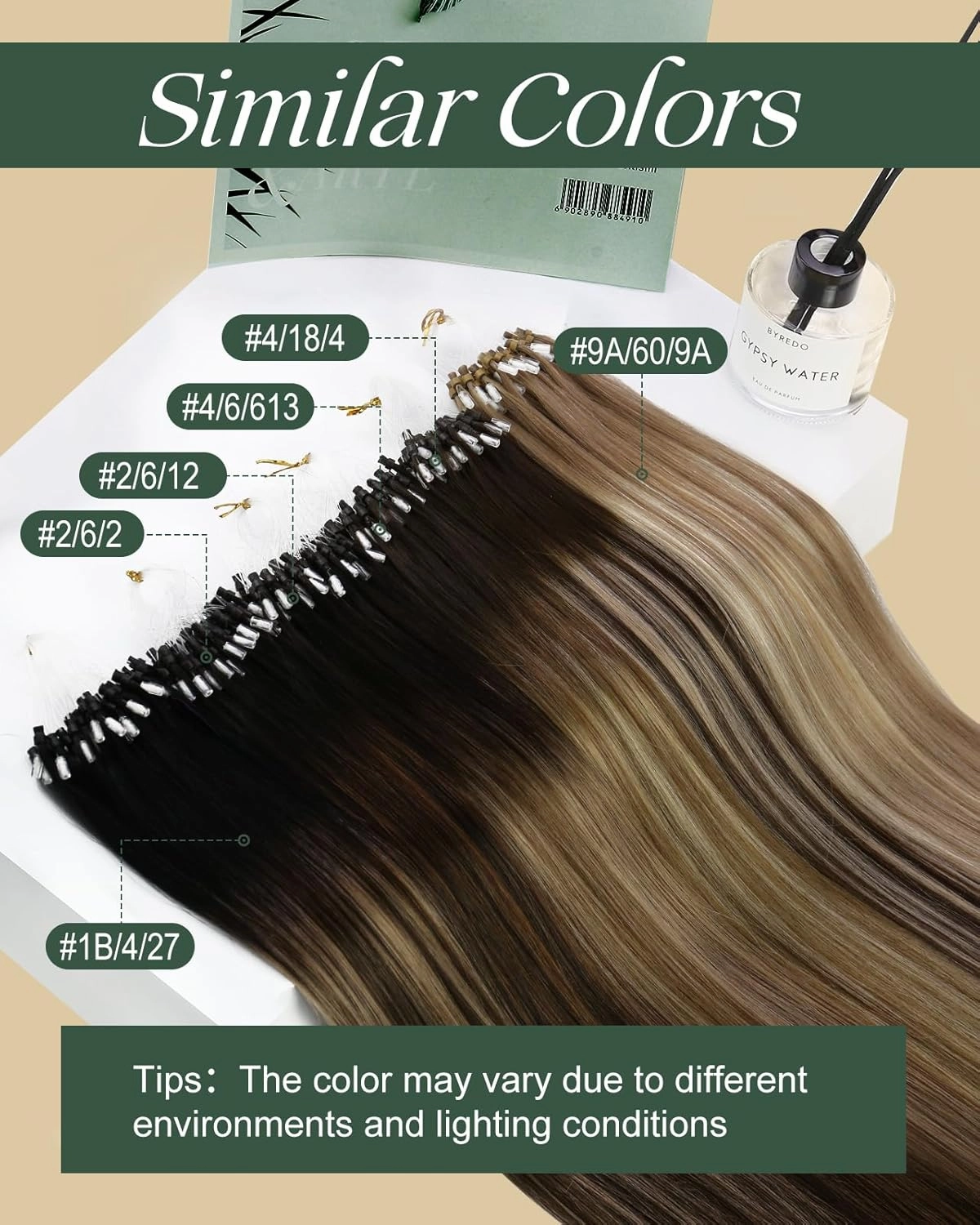 Ugeat Dark Brown Micro Link Hair Extensions for Daily Life Mix Balayage Micro Loop Real Human Hair Extensions Medium Brown Microlink Natural Looking Lightweight for Sports 22 Inch 50S 50G