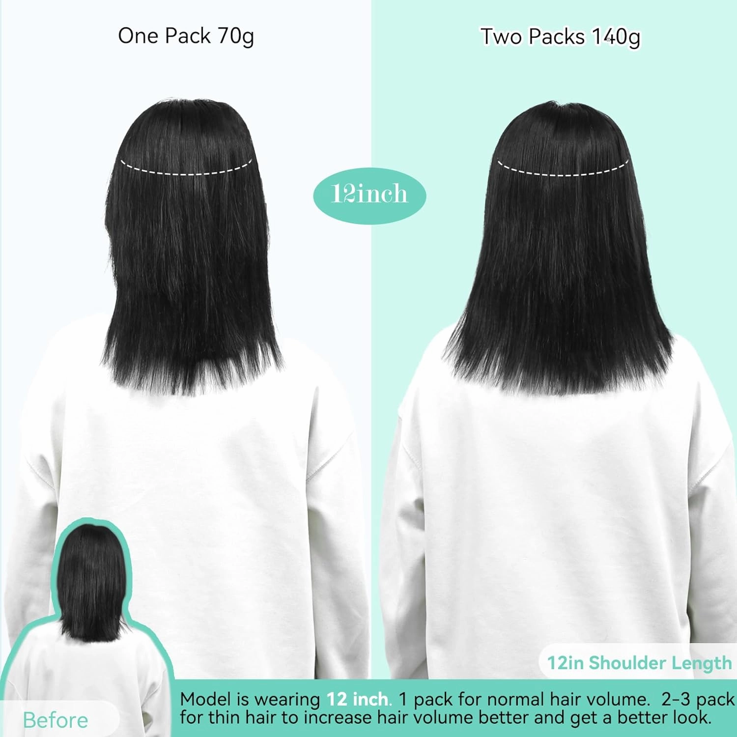 Ukira Ash Blonde Hair Extensions Clip in Real Human Hair, 12 Inch 70g 7pcs 18/613 Mixed Bleach Blonde Clip in Hair Extensions Real Human Hair, Natural Straight Remy Human Hair Clip ins for Women