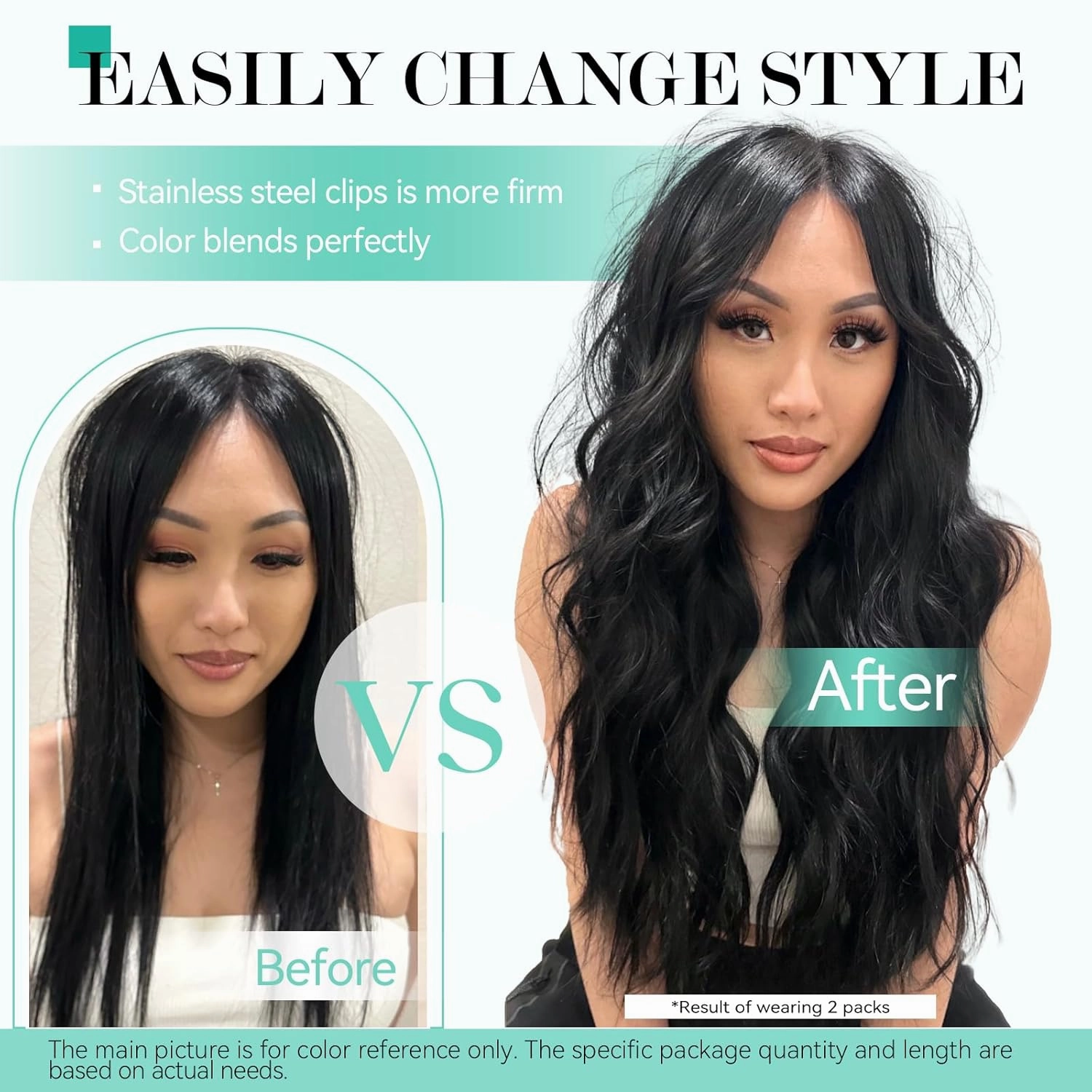 Ukira Black Hair Extensions Real Human Hair, 20 Inch 120g 7pcs #1 Jet Black Human Hair Extensions Clip ins, Natural Soft Straight Remy Human Hair Clip in Extensions for Women