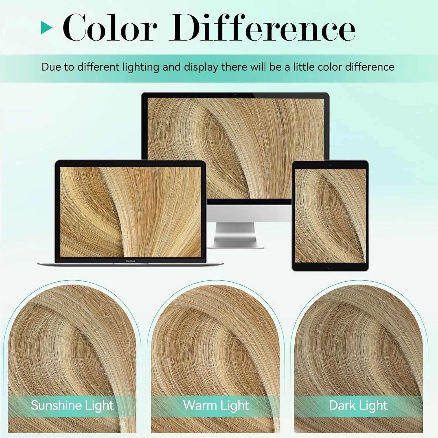 Ukira Blonde Hair Extensions Clip in Real Human Hair, 18 Inch 70g 7pcs Golden Blonde Highlights Human Hair Extensions Clip ins for Women, Soft Natural Straight Remy Human Hair Clip in Extensions