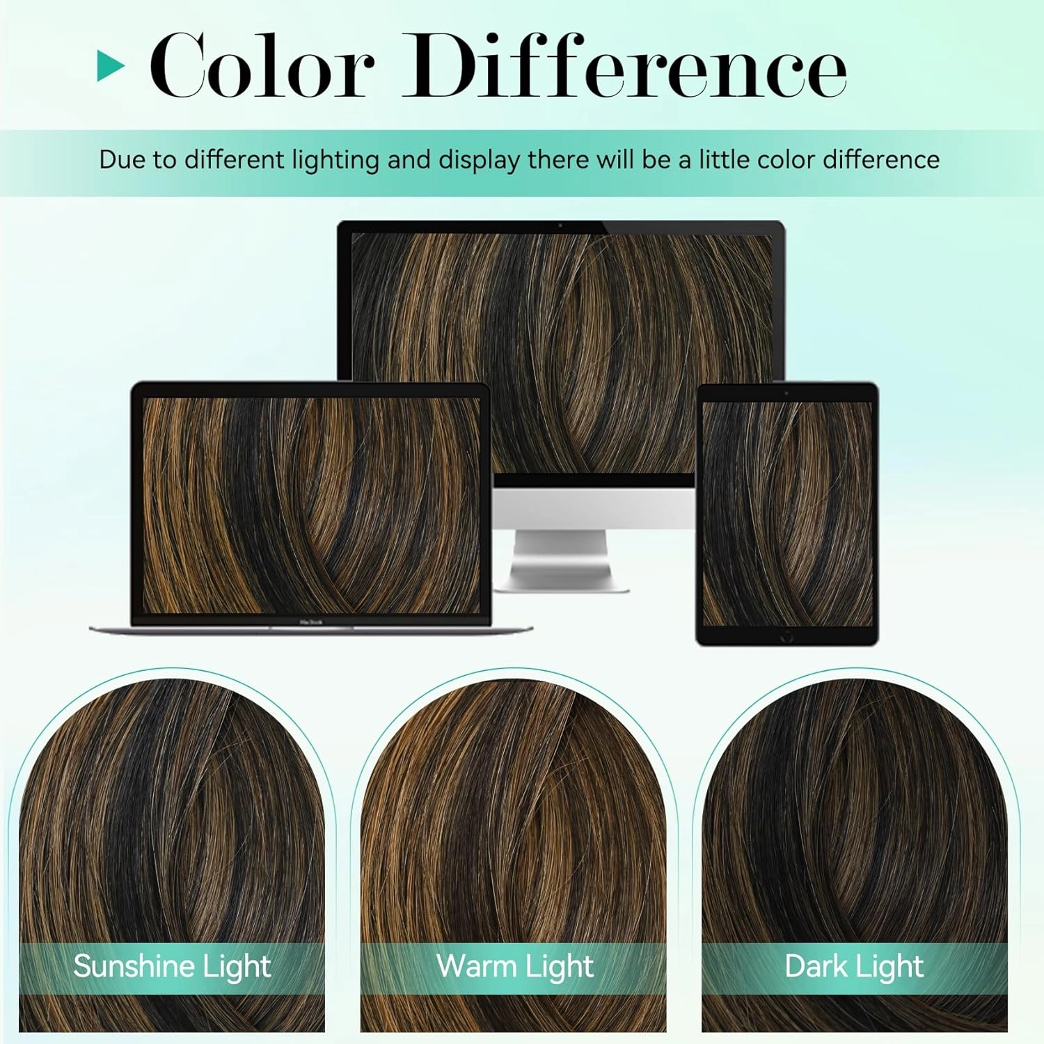 Ukira Brown Balayage Clip in Hair Extensions Real Human Hair, 15 Inch 70g 7pcs 2/6/2 Dark Brown to Chestnut Brown Human Hair Extensions, Natural Straight Remy Human Hair Clip in Extensions