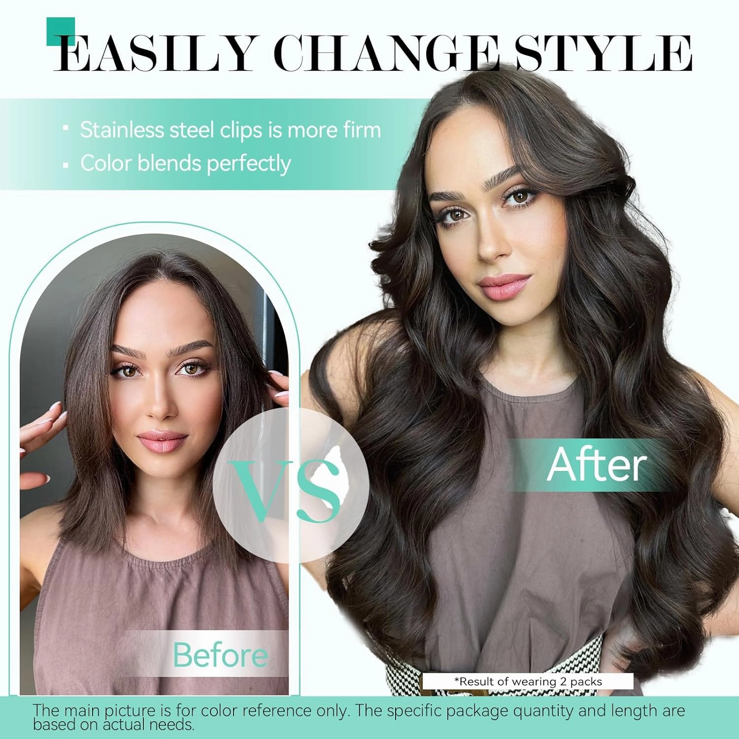 Ukira Dark Brown Hair Extensions Real Human Hair, 12 Inch 100g 7pcs #2 Brown Clip in Hair Extensions, Soft Natural Straight Remy Human Hair Clip in Extensions for Women