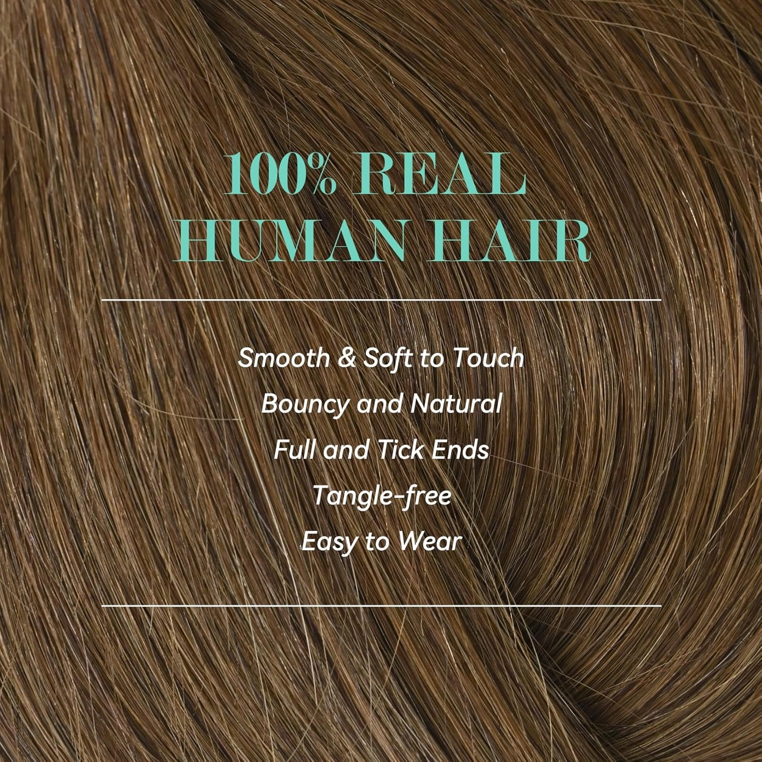 Ukira Light Brown Hair Extensions Real Human Hair, 15 Inch 70g 7pcs Brown Clip in Hair Extensions Real Human Hair, Soft Natural Straight Remy Human Hair Clip in Extensions for Women