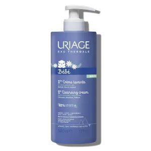 URIAGE Baby 1st Cleansing Cream with Organic Edelweiss & Shea Butter I Baby Body Wash & Shampoo, Lightly scented, Paraben & Soap-Free, 500 mL / 17 oz