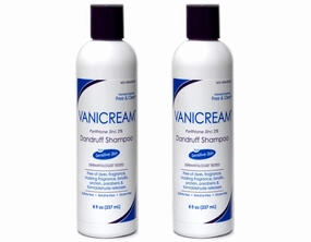 Vanicream Medicated Anti-Dandruff Shampoo, 8 fl oz Each (Pack of 2)