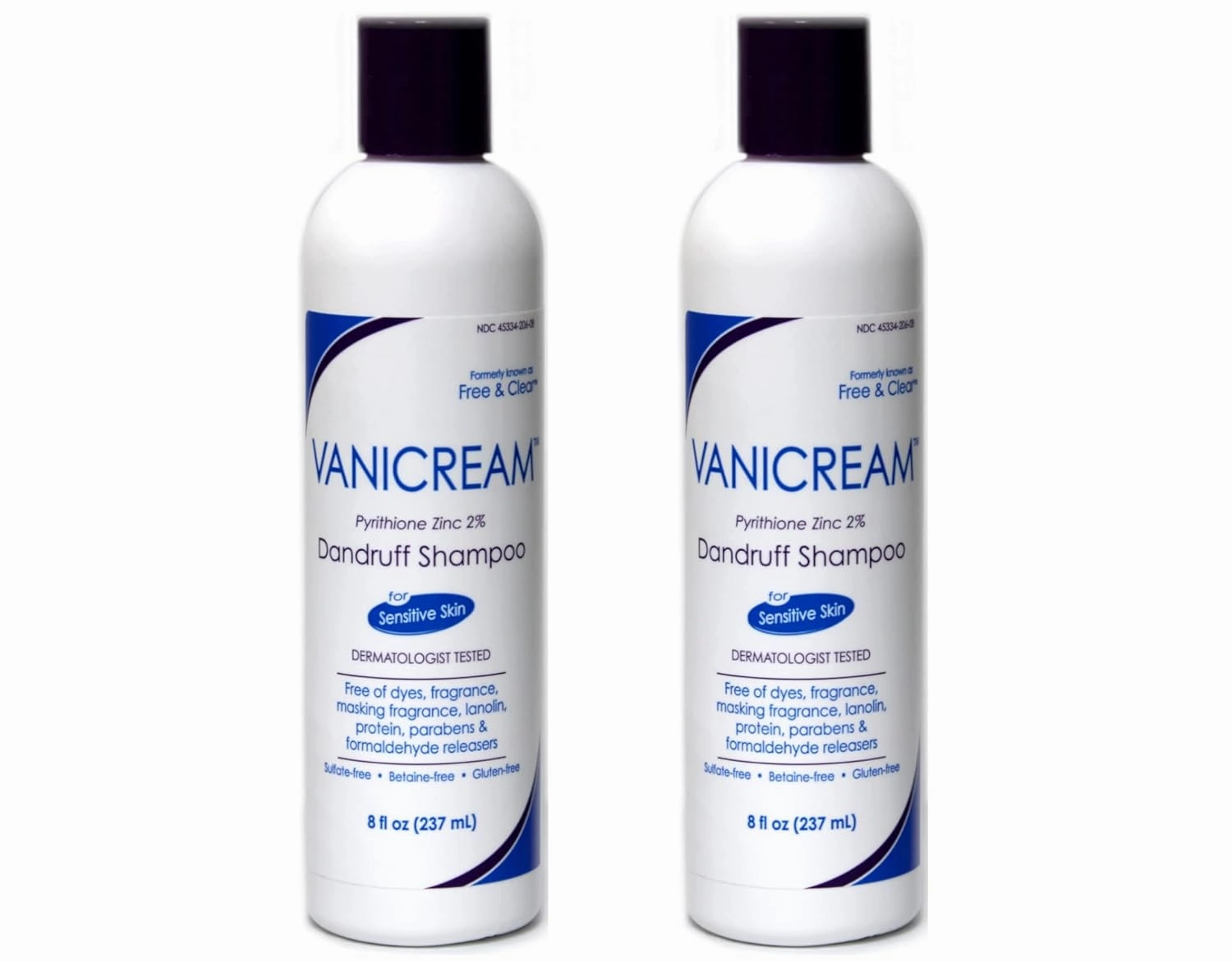 Vanicream Medicated Anti-Dandruff Shampoo, 8 fl oz Each (Pack of 2)