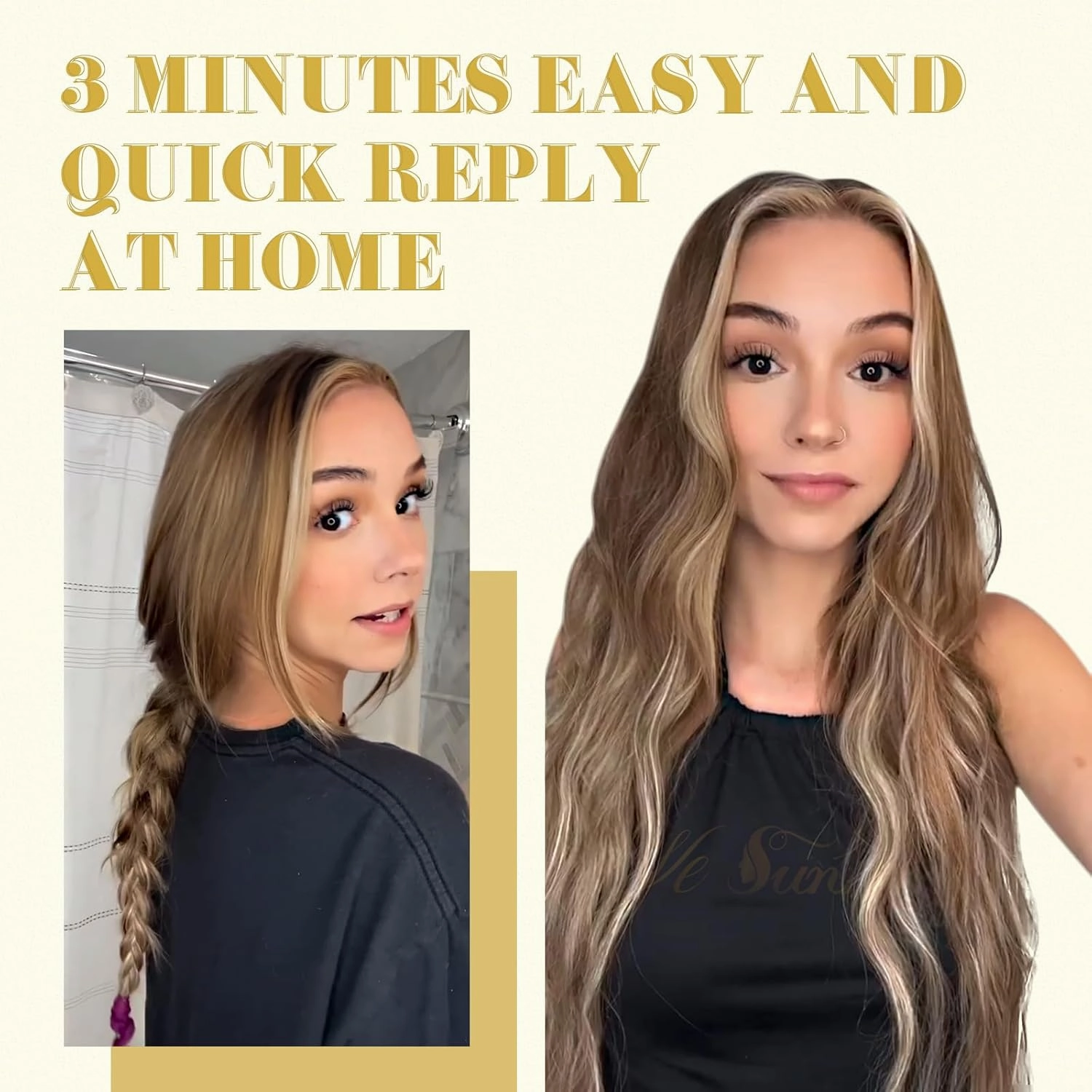 Ve Sunny Human Hair Clip in Extensions Auburn Clip in Hair Extensions Burgundy Auburn Clip in Hair Extensions Human Hair Straight Highlight Personality for Party Comfortable 7pcs 120g 22inch