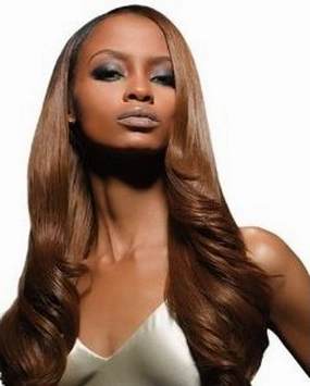 Velvet Remi Human Hair Weave - Yaki Weaving (10 inch Short, F4/30 - Light Brown/Medium Auburn)