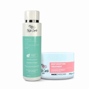 Venice Smoothing Keratin Kit - Brazilian Hair Straightening Treatment for Silky Soft Hair (250g), Pack of 2