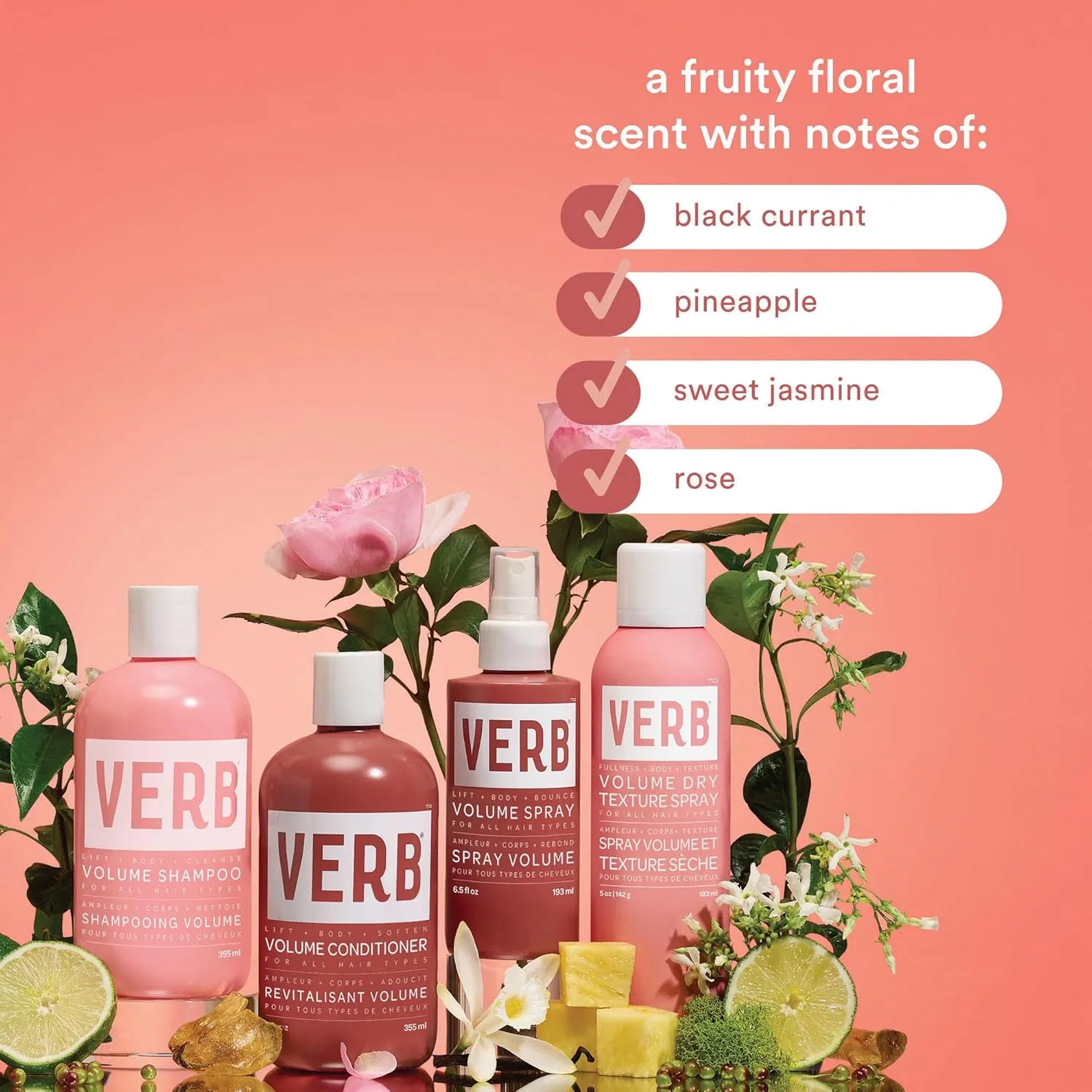 VERB Volume Shampoo & Conditioner Duo- Cleanses, Softens   Lifts Flat Hair