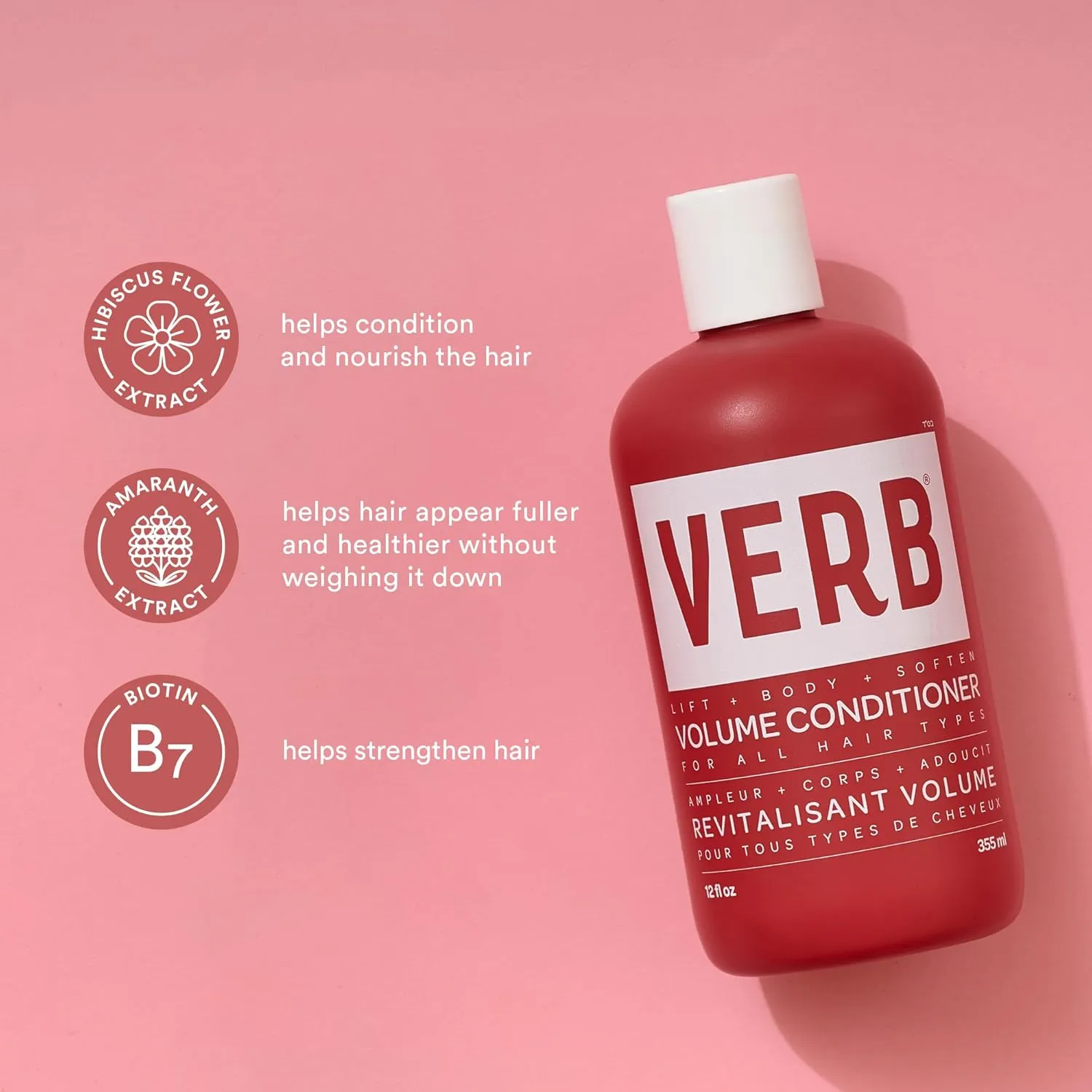 VERB Volume Shampoo & Conditioner Duo- Cleanses, Softens   Lifts Flat Hair