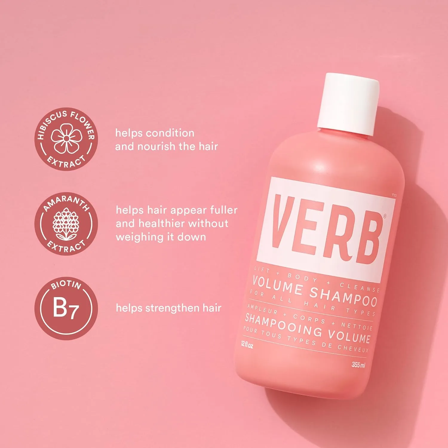 VERB Volume Shampoo & Conditioner Duo- Cleanses, Softens   Lifts Flat Hair