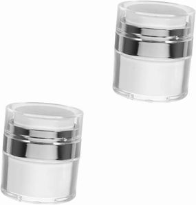 VICASKY 5pcs Refillable Multi-function Cream Box Travel-friendly Facial Cream Containers Leak-resistant Design for Eye Skincare Cosmetic Sample Bottles for Convenient Storage