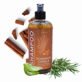 Viral Shampoo Rosemary & Cinnamon 16.9 fl oz – Nourishes, Strengthens & Refreshes – With Real Rosemary & Cinnamon Bits – 100% Natural & Handcrafted