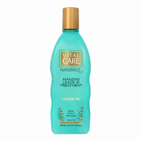 Vital Care Amazing Leave In Argan Oil Treatment - Gentle Keratin Complex Hair Treatment is Non-Stripping for Daily Use, Hydrating & Repairing - Abyssinian Oil and Silk Amino Acids