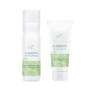 Wella Professionals Elements Renewing Shampoo & Conditioner Set, Sulfate & Silicone Free, Instant Detangling, For All Hair Types, Retail Sizes