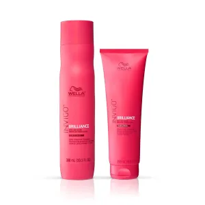 Wella Professionals Invigo Brilliance Shampoo & Conditioner Set For Coarse Hair, For Color Protection & Color Vibrancy, Retail Sizes