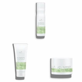 Wella Professionals Elements Renewing Shampoo, Conditioner, and Mask Bundle | Formulated with Natural Ingredients | Sulfate and Silicone-Free | For All Hair Types