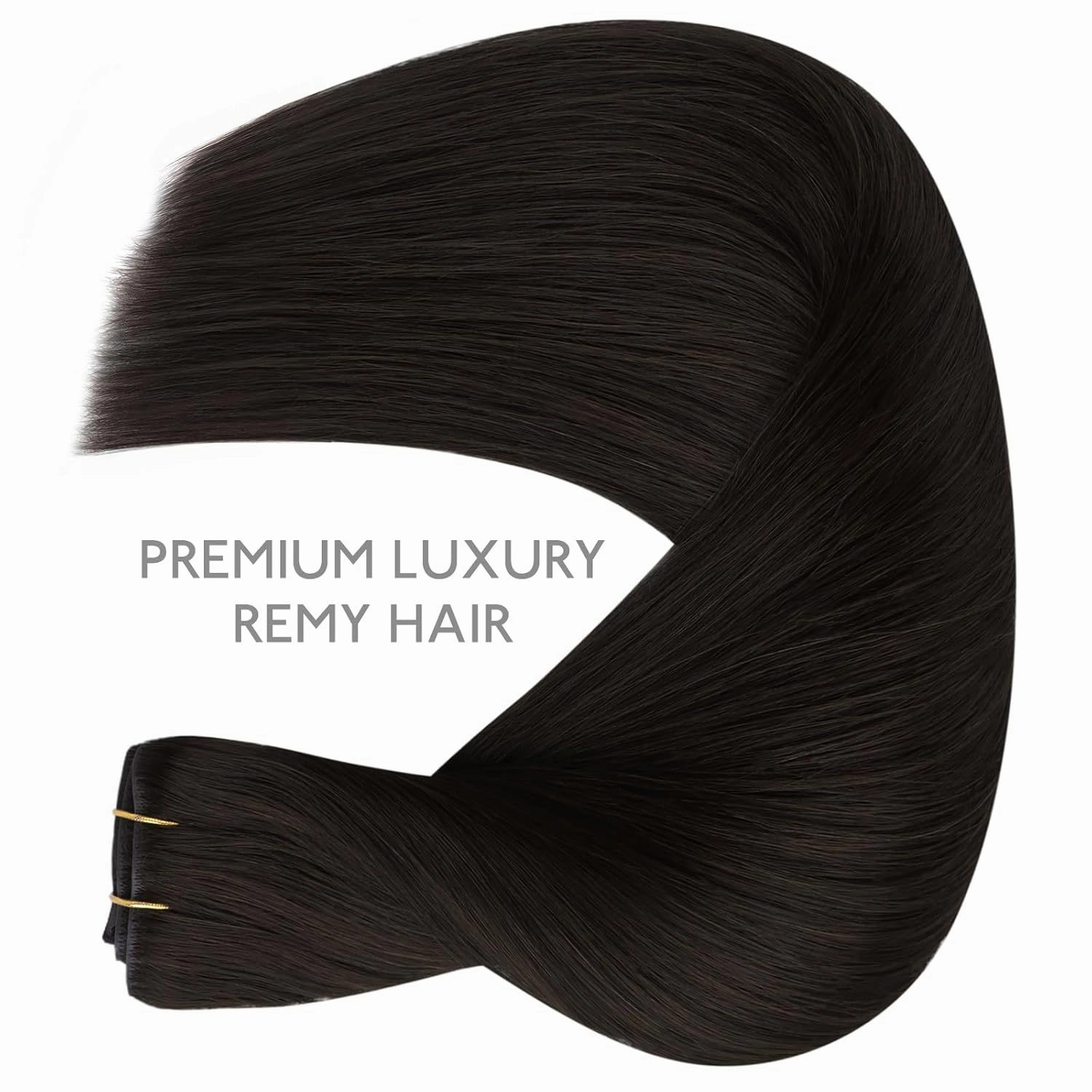 WENNALIFE Invisi Edge Clip in Hair Extensions Real Human Hair, 16 Inch 130g 7pcs Dark Brown Seamless Clip in Extensions Remy Hair Clip Ins Invisible PU Skin Weft Straight Extensiones De Cabello Hmano