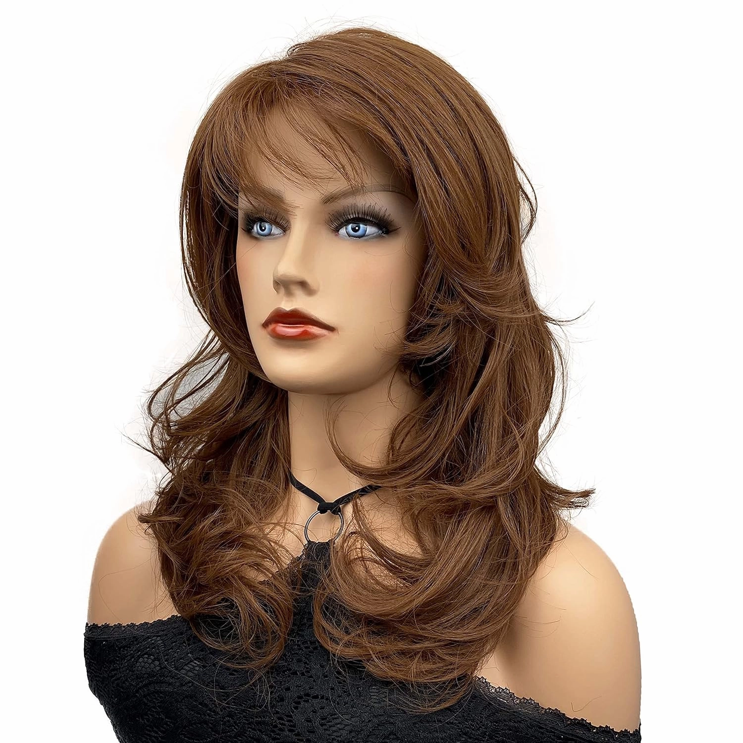 Wiginway Women Wigs Long Wavy Wigs Synthetic Wig Hair Pieces For Women Hair Wigs For Womens 14 Inch (30)
