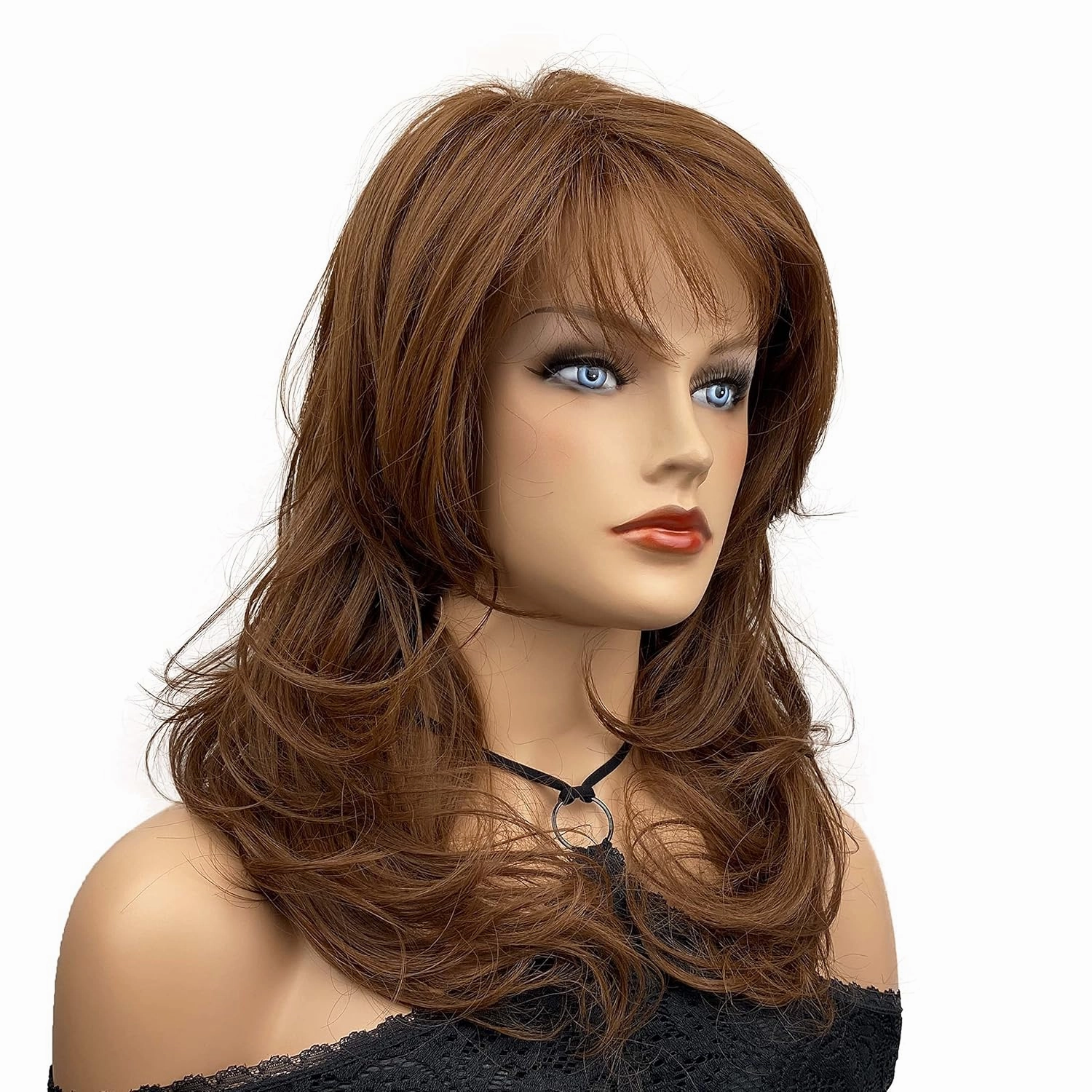 Wiginway Women Wigs Long Wavy Wigs Synthetic Wig Hair Pieces For Women Hair Wigs For Womens 14 Inch (30)