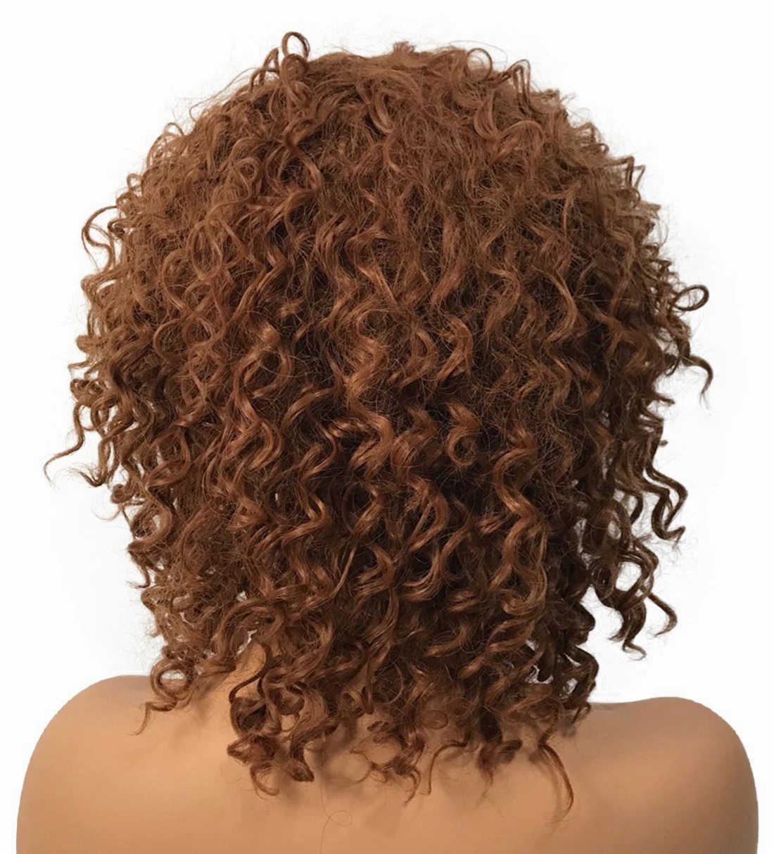 Wiginway Women Wigs Medium Curly Dark Auburn Wigs Synthetic Wig Ladies Wigs Drag Queen 8 Inch