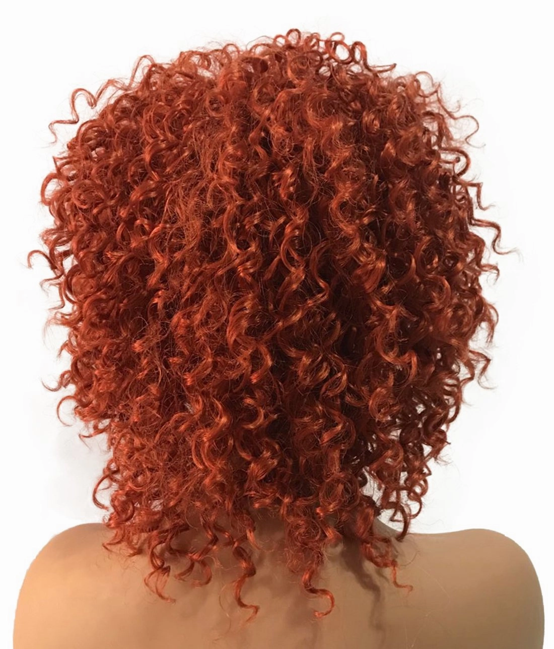 Wiginway Women Wigs Medium Curly Red Wig Synthetic Wig Hairstyles With Wigs Natural 8 Inch