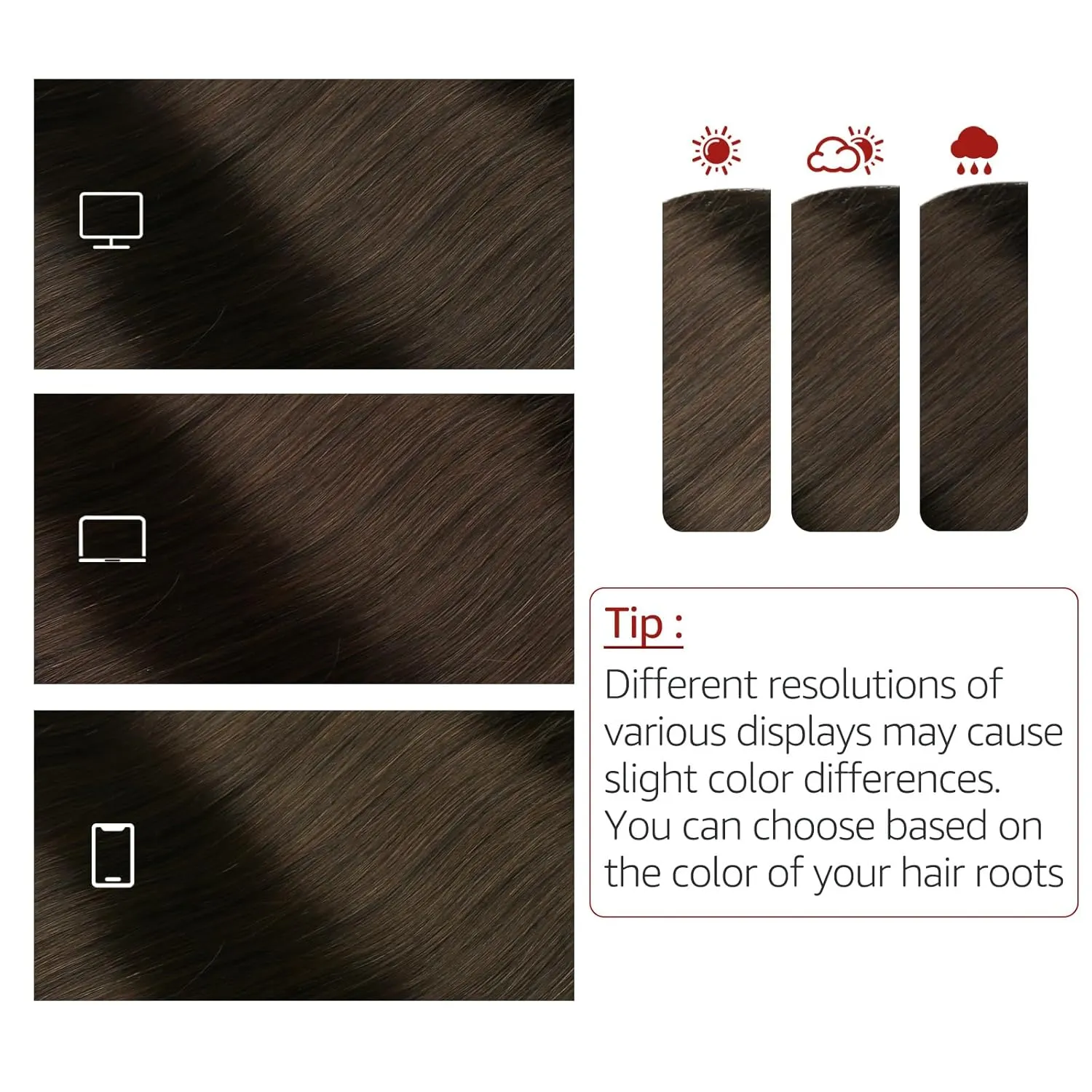 Wire Hair Extensions Fish Line Hair Dark Brown Extensions, Invisible Wire Extensions Real Human Hair Straight 14inch 70g Adjustable Size Hair Extensions(#2-14inch)